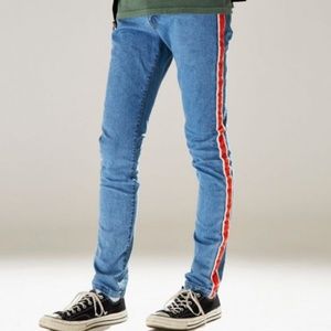 UO BDG Side Tape Skinny Stretch Jeans